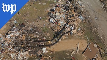Aerial video shows devastation after Mississippi tornado