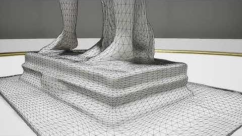 Statue Turnaround - Wireframe