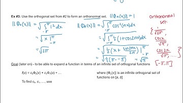 Diff Eq 11.1 Notes: Orthogonal Functions