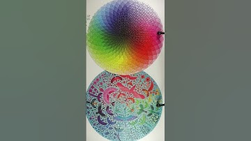 Time lapse of Two Round Gradient puzzles built simultaneously! #shorts #short