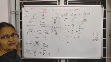 Finding the square root of decimal numbers | Brain Teasers | Miscellaneous Examples :- 3