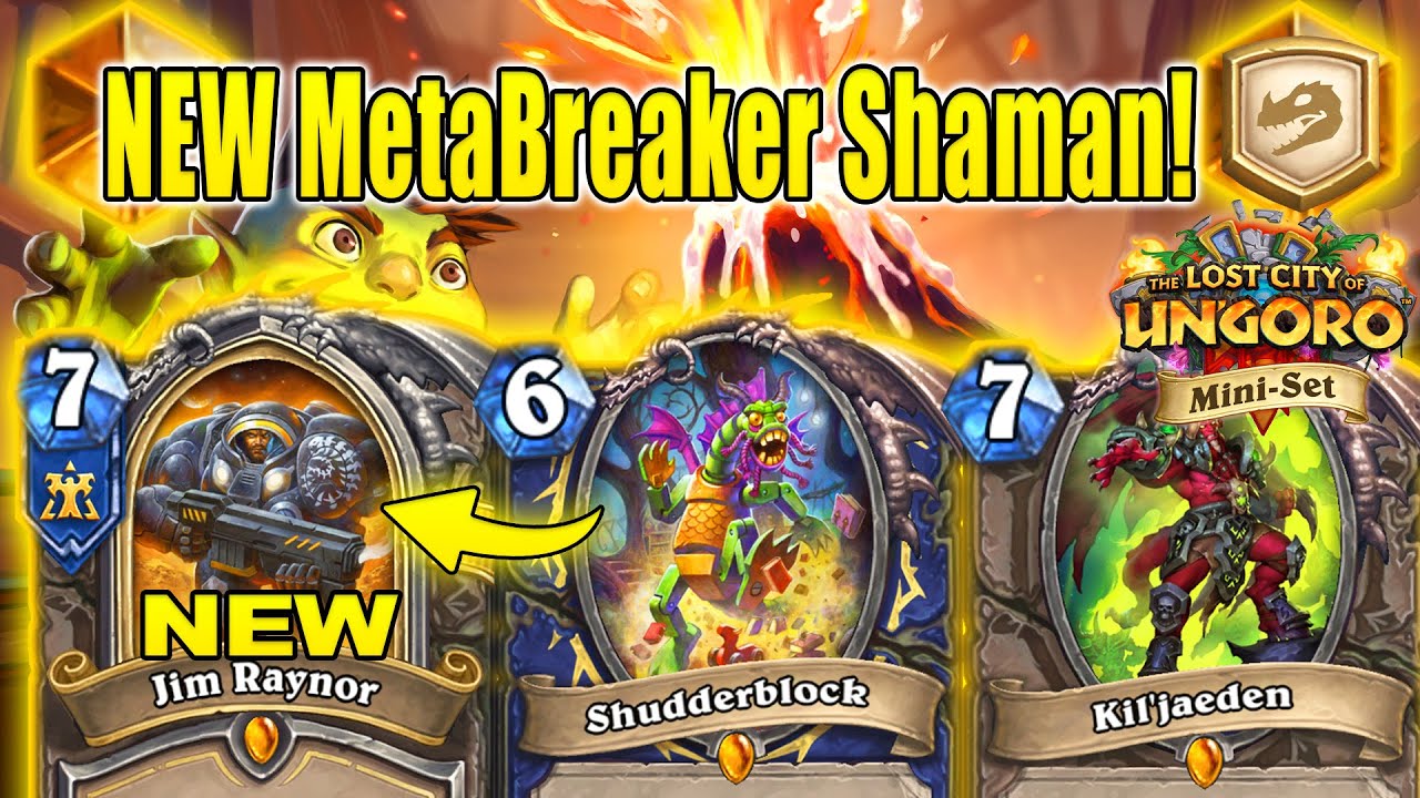 My NEW Meta-Breaker Shaman Deck Is Actually FUN At The Lost City of Un'Goro Mini-Set | Hearthstone