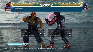 Akuma movelist with frame data display (opponent all block)