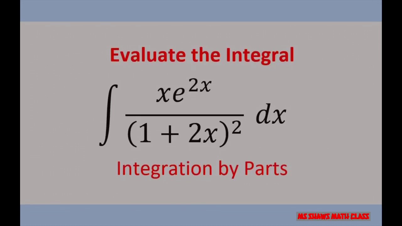 Integration by Parts example 13. LIATE YouTube