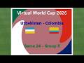 Uzbekistan - Colombia - World Cup 2026 - Day 7 G24 - Gr K - Fifa 98 PC