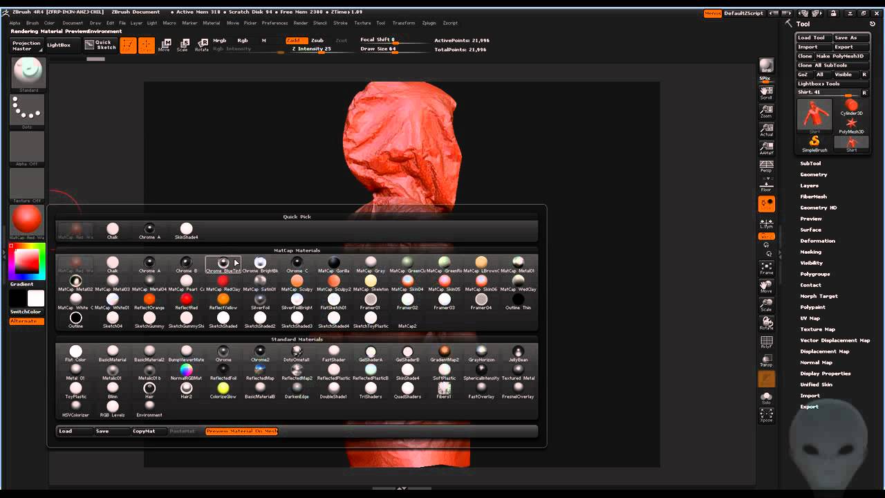 how to know how many quads you have zbrush