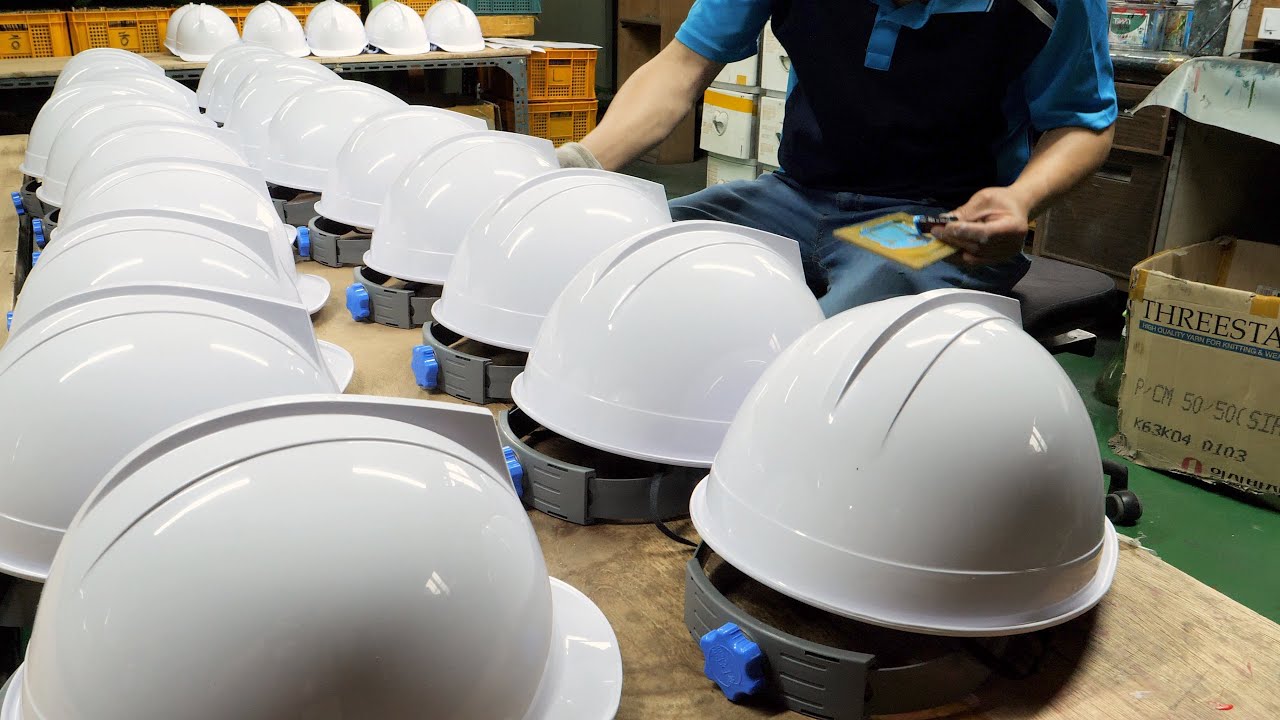 Каска, которая спасает мне жизнь! Корейская фабрика по производству защитных касок.