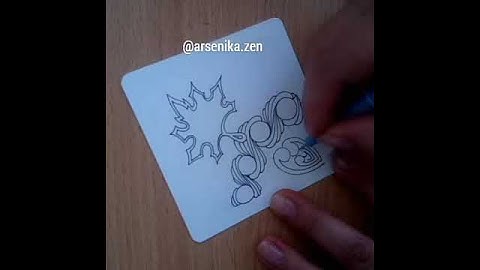 Tangle Mooka. Zentangle.