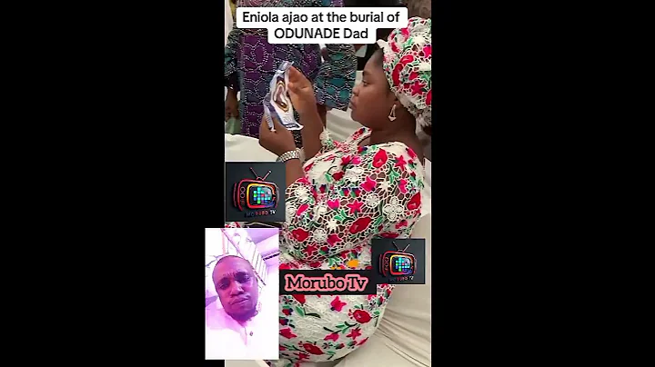 Eniola Ajao at the burial of Odunlade dad