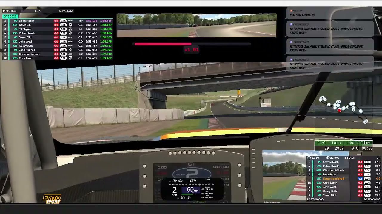 Fritosport Racing Team - Suzuka practice in GT3 and WW SRF from Chicago!