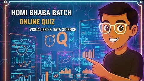 Online Quiz Solution || Q.21 - 29 || Homi Bhabha Batch || Introduction To Data Science