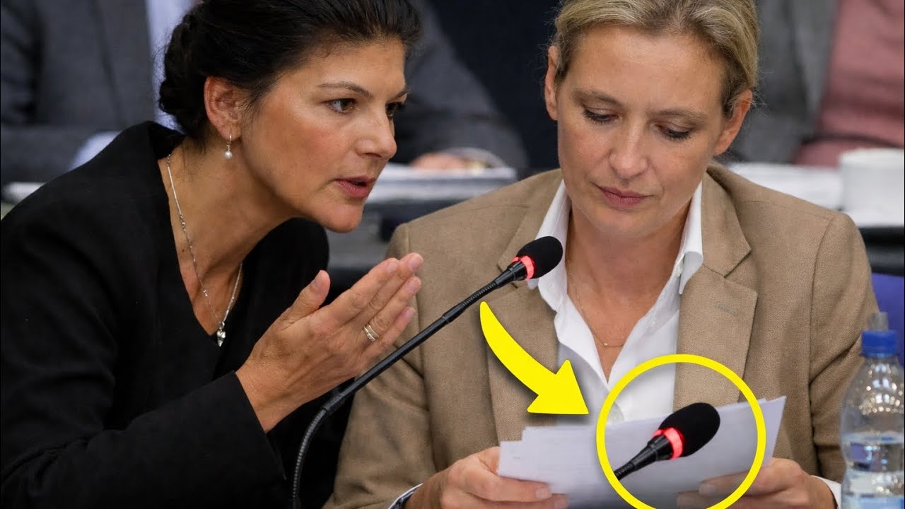 SAHRA WAGENKNECHT WARNT ALICE WEIDEL — DOCH IHR MIKROFON BLEIBT AN!
