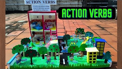 Action Verbs Model For School Project | Action Verbs | Verbs 3D Model @craftthebest1