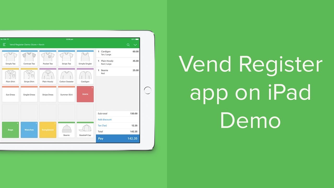 Using Vend on iPad Vend U