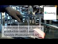 Inline monitoring in battery production with Laser Speckle Photometry (LSP)