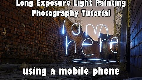 Long Exposure Light Painting Photography Tutorial (USING JUST YOUR PHONE!)