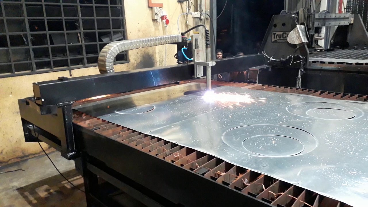 Cutsys Cnc Plasma Cutting Machine On Hvac Sheet Metal Fabrication