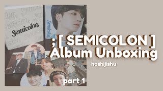 Unboxing SEVENTEEN's ; [ Semicolon ] Album! part 1 | hoshijishu