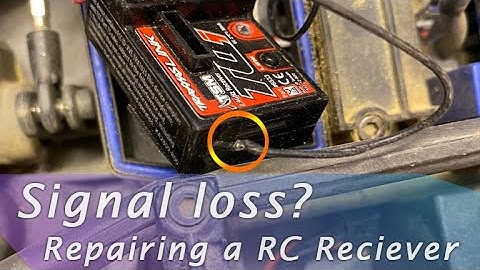 Signal loss - ESC flashing green? Repairing a RC Reciever (Broken Antenna - Traxxas TQi)