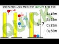 JEE Main Physics Mechanics #37 QUICK! Free Fall