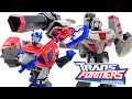 TFA DOUBLE REVIEW! Transformers ANIMATED Leader Class MEGATRON &amp; Voyager Class OPTIMUS PRIME