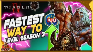 Diablo 4 How To level Up Fast In Season 3 Season Of The Construct - Best Leveling Hit 100 Easy