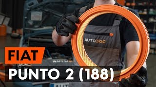 Ako vymeniť vzduchový filter na FIAT PUNTO 2 (188) [NÁVOD AUTODOC]