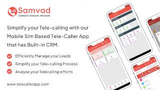 Samvad Telecaller App - Introduction Video screenshot 2