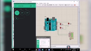 Virtual IoT with proteus and blynk   to control led simulation