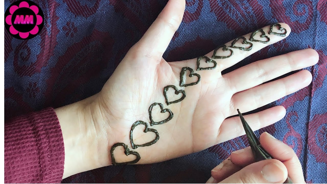 Attractive Heart Mehendi Design Beautiful And Easy Henna Hearts