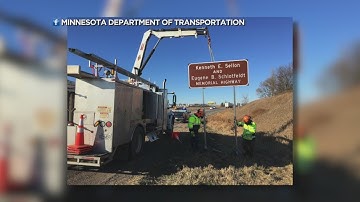 I-94 Memorial Signs Erected In Memory Of MnDOT Employees Killed