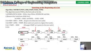LectureVideo -18CS32 - Module -3- Insertion- Reji Thomas