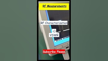 S parameter Measurement and RF Characterization | VSWR and Gain Measurements