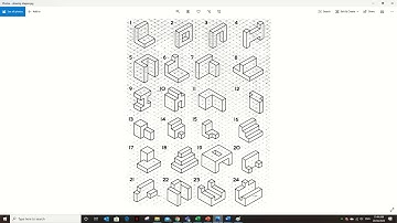 Isometric drawing a cube on MS Paint