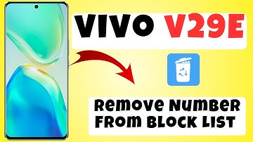 Vivo V29e Remove Number From Block List || How to remove number from blocklist || Blocklist settings
