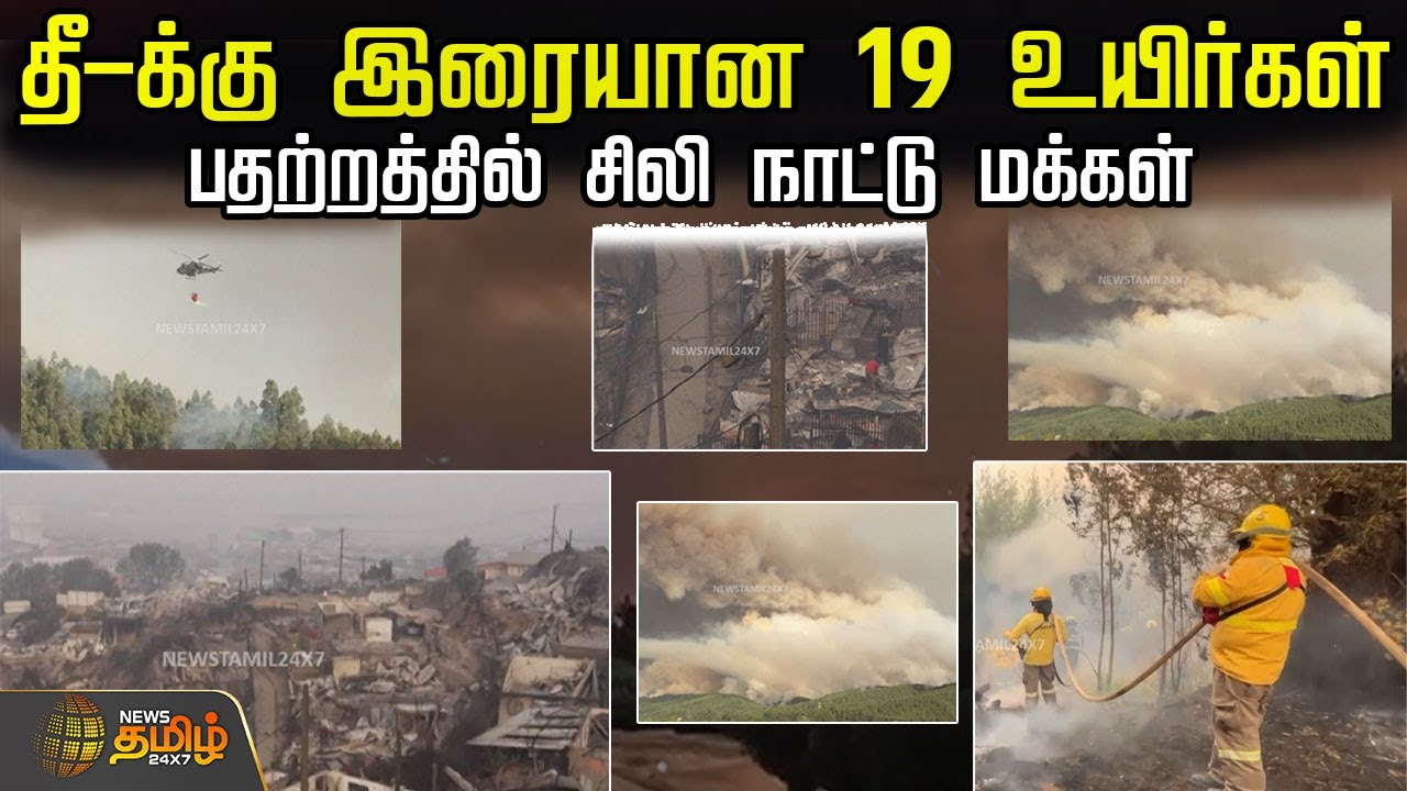தீ-க்கு இரையான 19 உயிர்கள்..பதற்றத்தில் சிலி நாட்டு மக்கள்..! | Chile Fire | World News