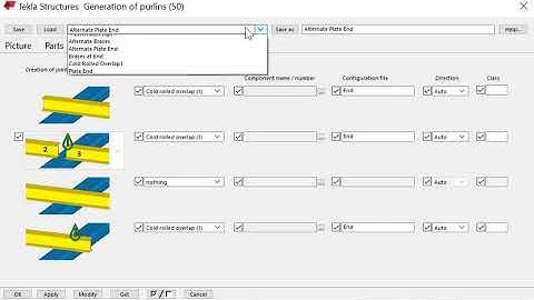 Tekla Purlin Component