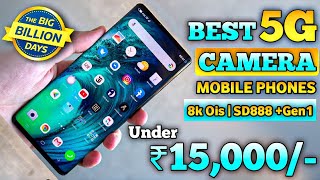 Top 4 Best 5G Camera SmartPhone Under ₹15000/-[ In October ] SD778+ 5G 108MP 4k Ois | 16GB + 256GB