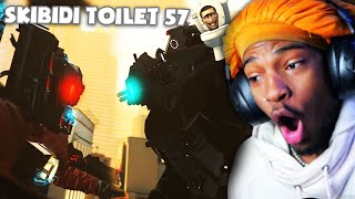 THE BIGGEST FIGHT SO FAR IN SKIBIDI TOILET!!! skibidi toilet 57 Reaction