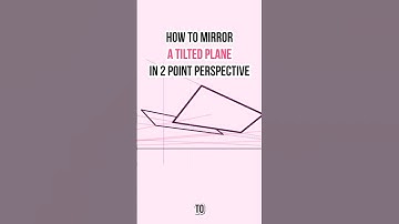 How to Mirror a Tilted Plane in 2 Point Perspective Fast