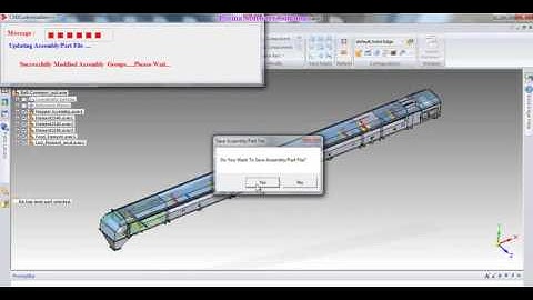 SolidEdge Automation for Belt Conveyor using CadCustomization++ & solidedge configurator