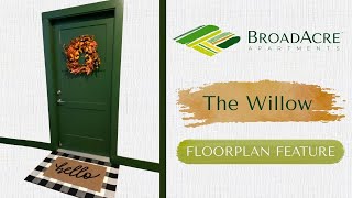 The Willow | Bldg. 2 Apt. 204 | 3 Bed 2 Bath (1288 SqFt) | Luxury Apartments in McCordsville, IN