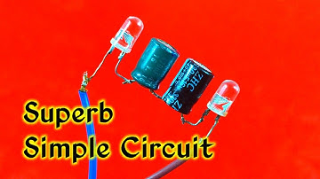 Awesome effective led using Capacitor with bc547 in 220v AC  | Simple Circuit.