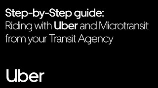 Using your local transit agency in the Uber app | Uber screenshot 4