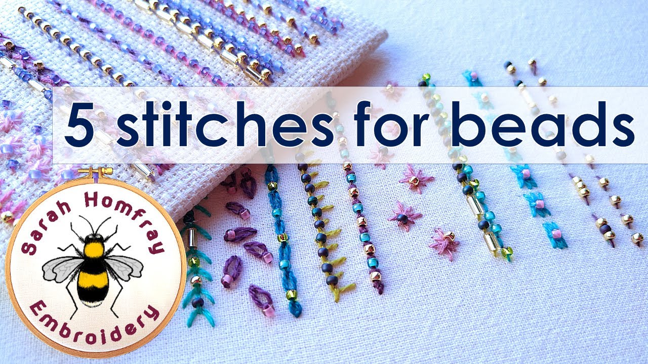 Five Amazing Stitches Using Beads For Hand Embroidery Add Sparkle