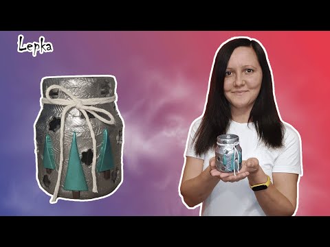 Подсвечник из банки