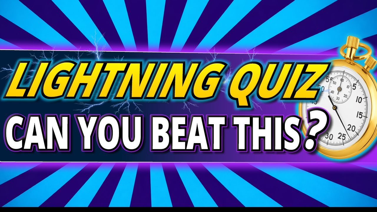 50 QUICKFIRE Questions ⚡ EVERYONE Should Beat this Lightning Quiz!