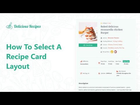 How To Select Recipe Card Layout | Delicious Recipes Plugin