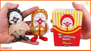 Opening 12 Mc Supersized Ronald Mcdonald Mystery Mini Boxes Series 2