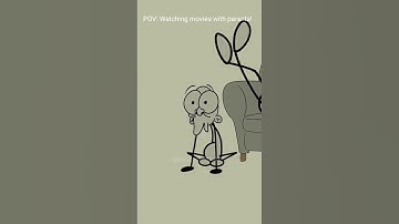 Watching movies with parents! (4k memes) #shorts